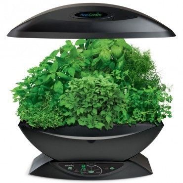 AeroGarden 7 Black Pod Hydroponic Garden Add Spice & Life to your