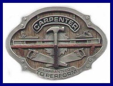 Belt Buckle Millwright Carpenter +free Starrett pkt charts+FREE