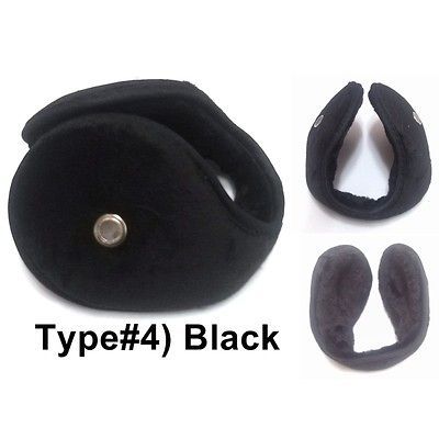 Winter Mens Womens Fleece fur Ear Muffs Warmers Behind the Head Grips