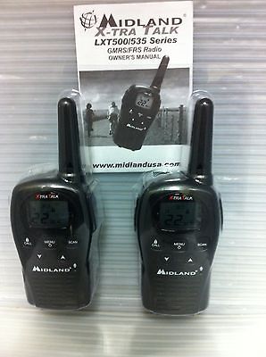 Midland LXT550 22 Channels 2 Way Radio Walkie Talkie Up To 24 Miles