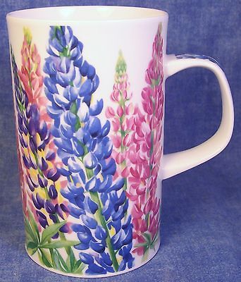 Dunoon Bone China Mug Henley by Helen Sandiford, 4¾” Pink