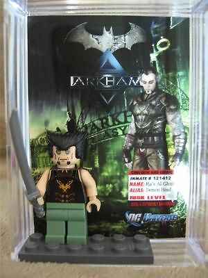 Lego Minifig  Arkham Asylum Ras al Ghul Batman  Custom Minifigure