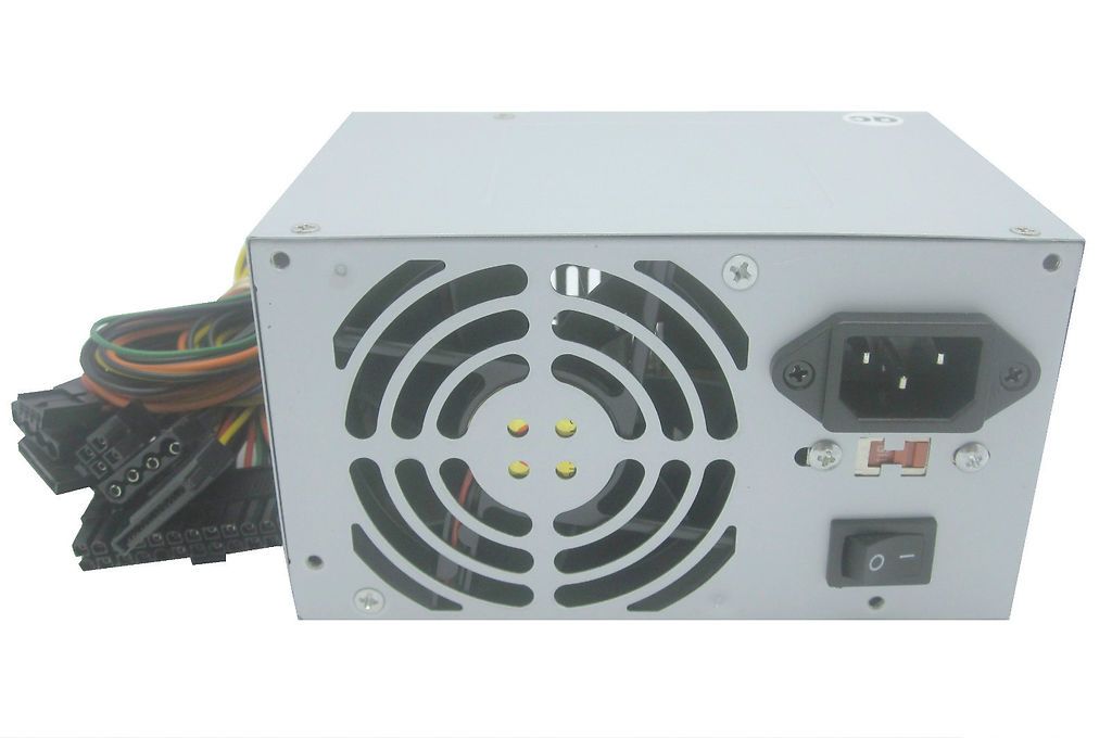 Watt 24/20 pin ATX Computer PC 400W Power Supply w/SATA PATA 80mm Fan