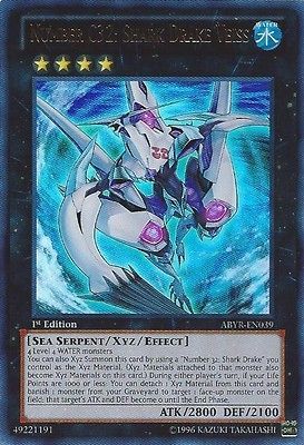 Yugioh Number C32 Shark Drake Veiss ABYR EN039 1st Ed Ultra Rare M