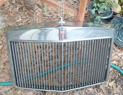 1973 Lincoln Mark IV Grill, Good Used, No Breaks, Hood Ornament