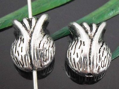 40Pcs Tibetan Silver Spacer Beads 11x9x6mm