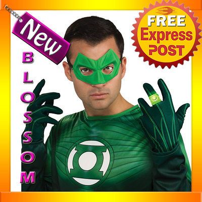 Mens Green Lantern Movie Light Up Ring Halloween Costume Accessory