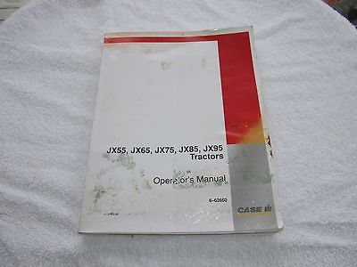 Case IH JX55 JX65 JX75 JX85 JX95 Tractor Operators Manual