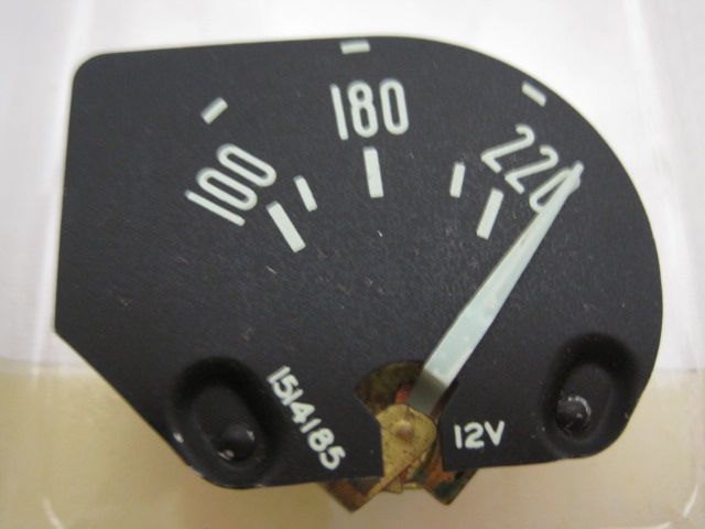 1960 Corvette Temp Gauge Restored Calibrated Mint Condition Original