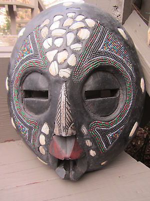 ghana african lot carving unique mask ethnic art cc expedited