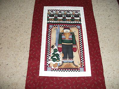 CHRISTMAS NUTCRACKER SKIER QUILT TOP DEBBIE MUMM QUILT FABRIC