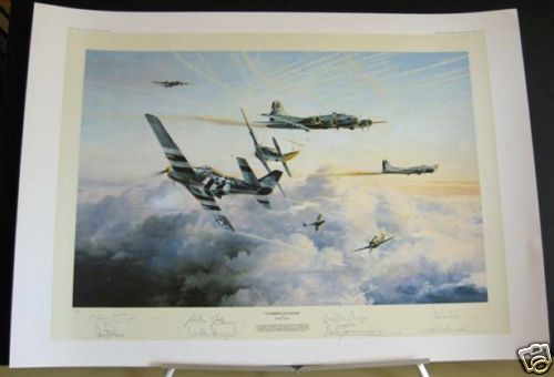 Gathering of Eagles P 51 Mustang Adolf Galland Robert Taylor Signed