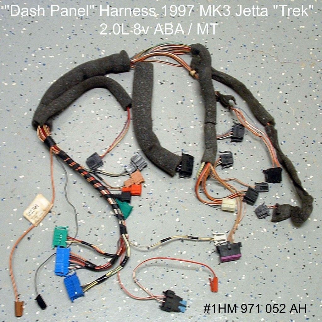 Golf Dash Vag Com AC Air Conditioning Radio Harness 97 1HM971052AH