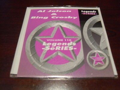 LEGENDS KARAOKE CD+G VOL 110 AL JOLSON & BING CROSBY NEW