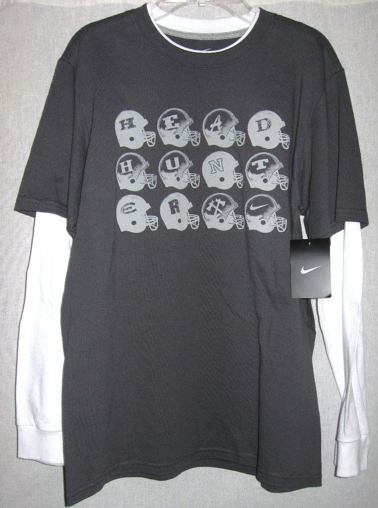 NWT Boys 14/16 L Nike Football Head Hunter Shirt