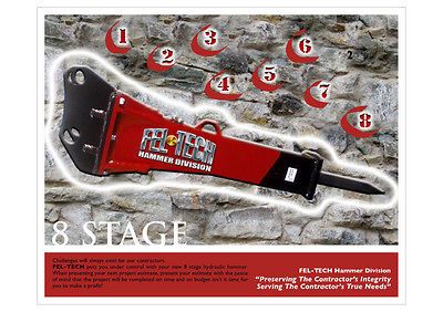 FEL TECH FT 8 STAGE SERIES FT 110 IMPACT ENERGY HYDRAULIC HAMMER