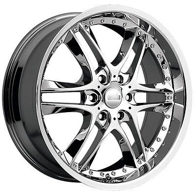  x8.5 AKUZA BLADE CHROME 6X5.5 W/ 20 ET (381285655+20C ) WHEELS RIMS