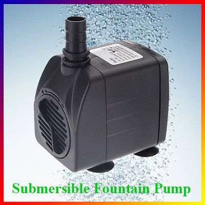 Submersible Fish Tank Aquarium Pond Fountain Air Water Pump 1.5m 12W