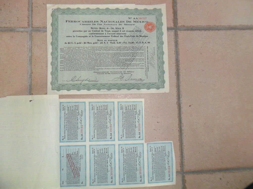 MEXICO SAN JUAN DE LA LUZ MINING COMPANY BOND stock certificate 1895