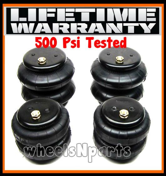 FOUR 3/8NPT PORT AIR BAGS, 2500 & 2600 POUND FRONT & REAR SUSPENSION