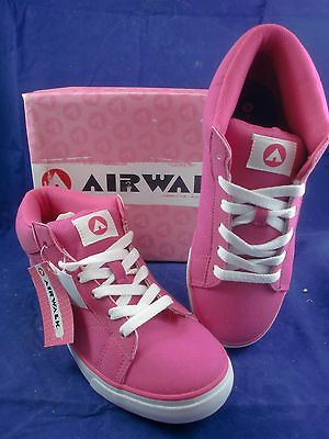 NIB WOMENS GIRLS AIRWALK SKATE SHOES BRODY 92224 11 ROSE SIZE 7