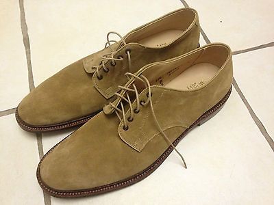 660 Alden for J.Crew Suede Bucks size 11.5 12 11 1/2 Plain Toe Chukka