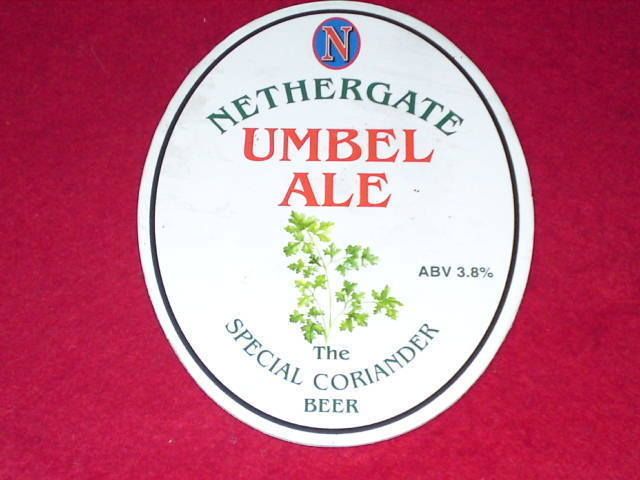 BEER PUMP CLIP   NETHERGATE UMBEL ALE