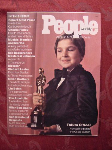 PEOPLE April 22 1974 TATUM ONEAL MASTERS & JOHNSON +++