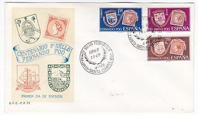 Fernando Poo 1968 Cacheted Unaddressed FDC