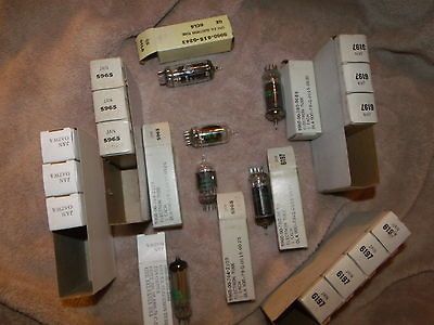 19 HAM AUDIO AMPLIFIER RADIO TUBES VINTAGE MILITARY GRADE 12AV7 6CL6