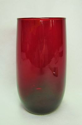 Anchor Hocking ROYAL RUBY RED 10 oz Roly PolyTumbler Drinking Glass 5