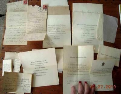 LOT 1900 antique EPHEMERA GERTRUDE LUKENS wesley colleg