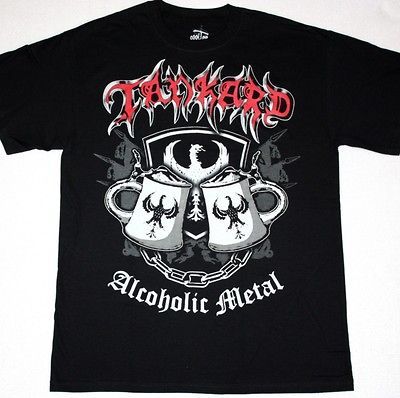 TANKARD ALCOHOLIC METAL GERMAN THRASH BLACK NEW T SHIRT