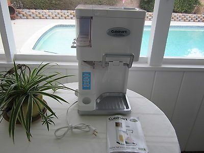 ICE 45 Mix It In Soft Serve 1 1/2 Quart Ice Cream Maker WHITE w Manual