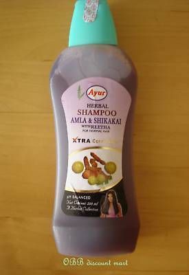 Ayur 200 ML Amla Shikakai Areetha, Henna Tulasi Shampoo