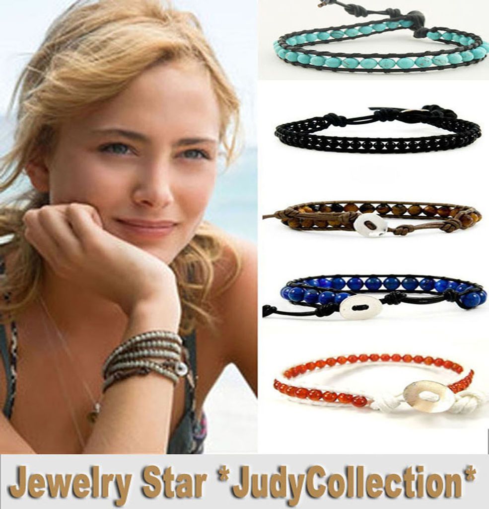 Sale buy3 one for freeGem Stone & Genuine Leather 7.5 Fashion Wrap