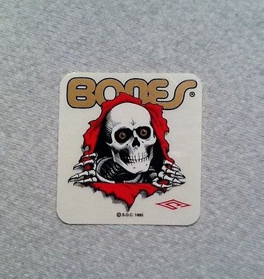 vintage skateboard sticker Powell Peralta Ripper Bones Alva Sims