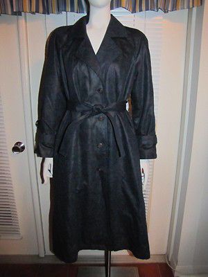 London Fog Navy Trench Coat Womens 4P