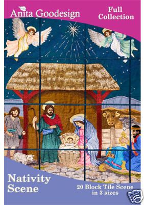 Anita Goodesign Embroidery Designs CD NATIVITY SCENE