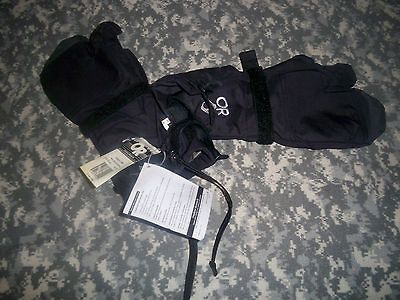 NEW US ARMY OUTDOOR RESEARCH GLOVES XL GORTEX MUTANT MITTS MILITARY