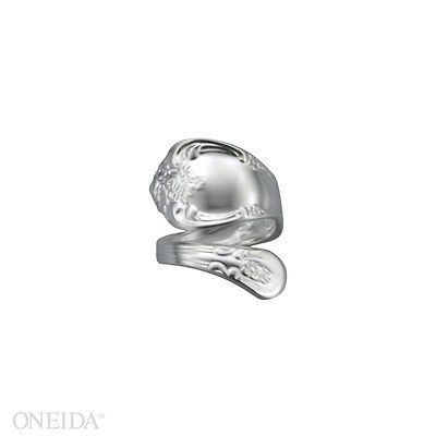 Adjustable Silverplate Spoon Ring Vanessa by Oneida