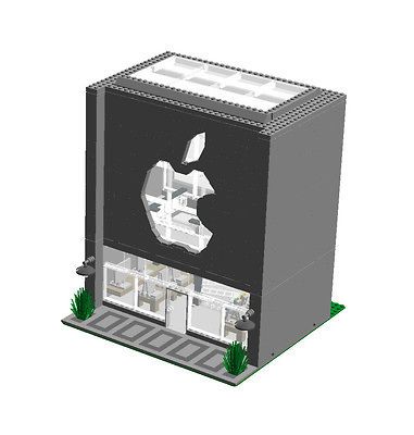 Custom Lego Modular Apple Computer Store Bricks Design File Only 10190