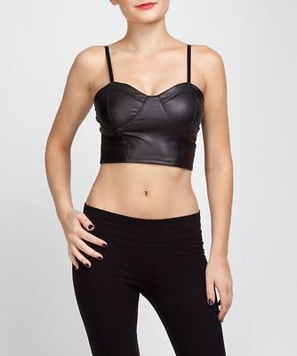 Arden B Matte Latex Bustier Adjustable Strap MSRP $59