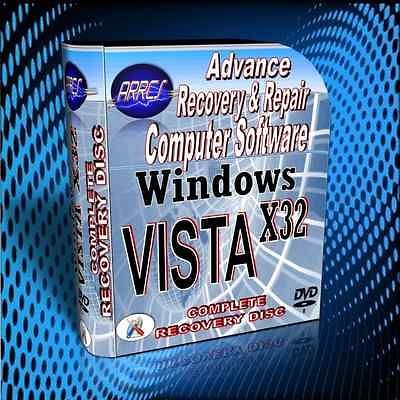 WINDOWS Vista X32 HOME BASIC REPAIR RECOVERY DVD~DISC~FIX PC