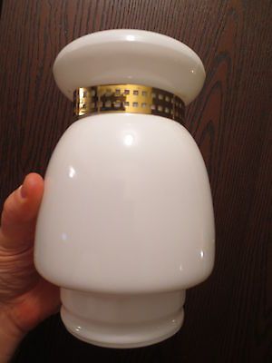 milk glass ceiling lamp globe table frankart antique shade art deco