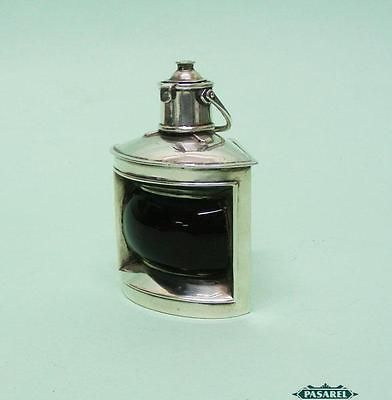 Silver Ships Lantern Table Cigar Lighter Lawrence Emanuel 1897