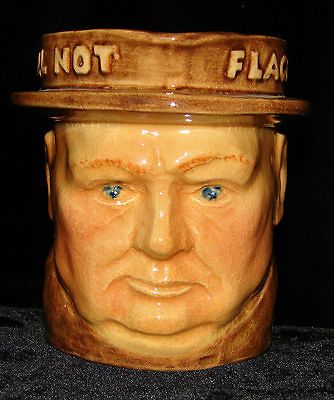 MEDALTA MEDECINE HAT CANADA WINSTON CHURCHILL JUG WE SHALL NOT FLAG OR