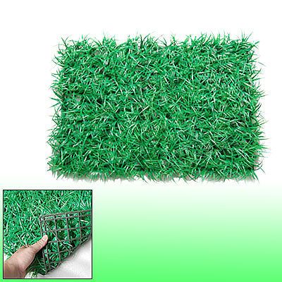 Fish Tank Green Plastic Big Lawn Decor 23.6 x 15.8