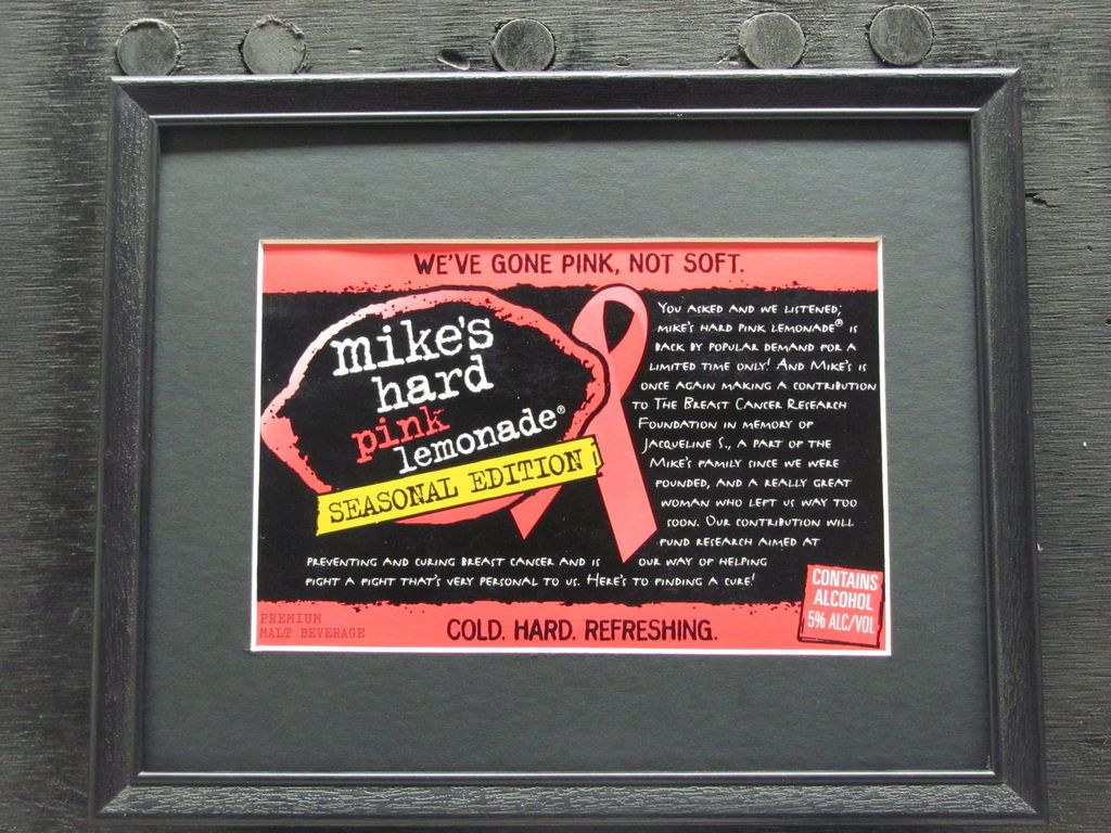 MIKES HARD PINK LEMONADE BEER SIGN #636