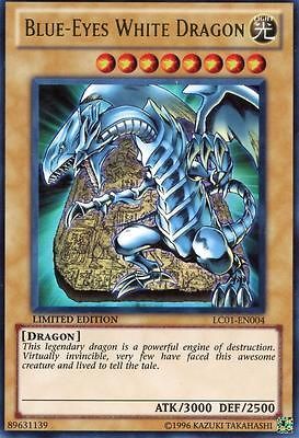 YuGiOh BLUE   EYES WHITE DRAGON ultra promo LC01 EN004